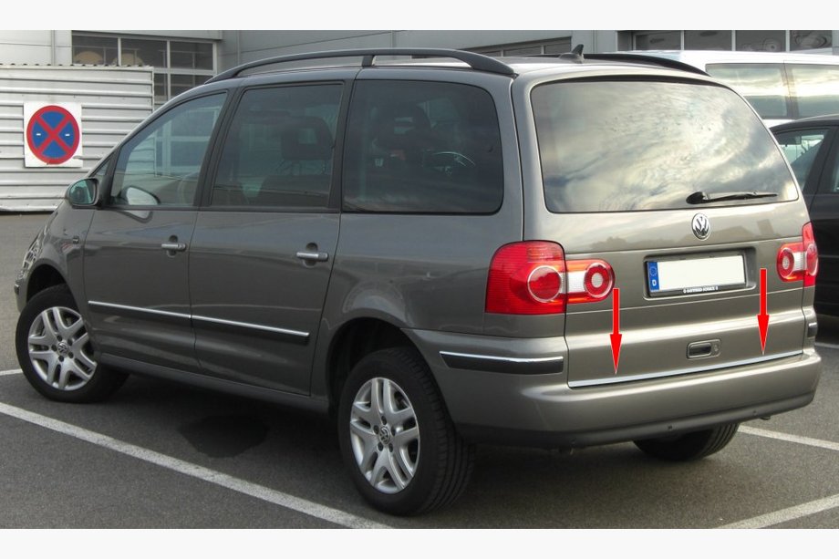 Ford Galaxy 1995-2006 Kofferraumleiste Edelstahl Image