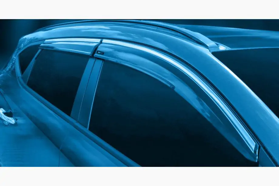 Isuzu D-Max 2019- Windabweiser mit Chromleisten (4 Stk., Sunplex Chrome) Image