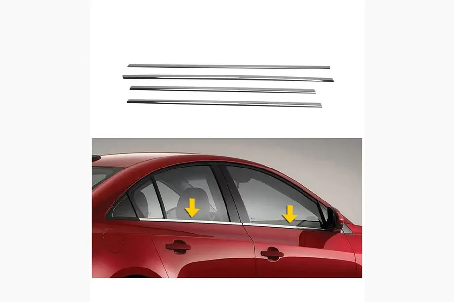 Geely Emgrand X7 2011- Fensterunterkante Zierleisten Edelstahl (4 Stk) Image