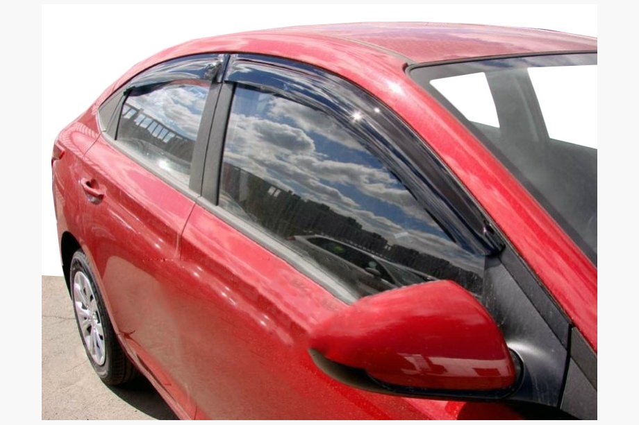 Hyundai Accent 2017-2023 Windabweiser (4 Stk, SIM) Image