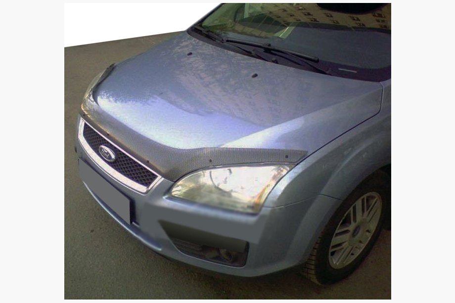 Ford Focus II 2005-2008 Motorhaubenschutz Carbon-Look (SIM) Image