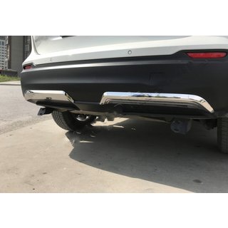 Edelstahl Abdeckungen für hintere Stoßstangenkante (2017-2021) Nissan Qashqai 2014-2021 Foto 1