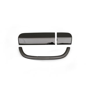 Griffabdeckung Heckklappe Schwarz Chrom (Edelstahl) Mercedes Viano 2004-2014 Foto 1