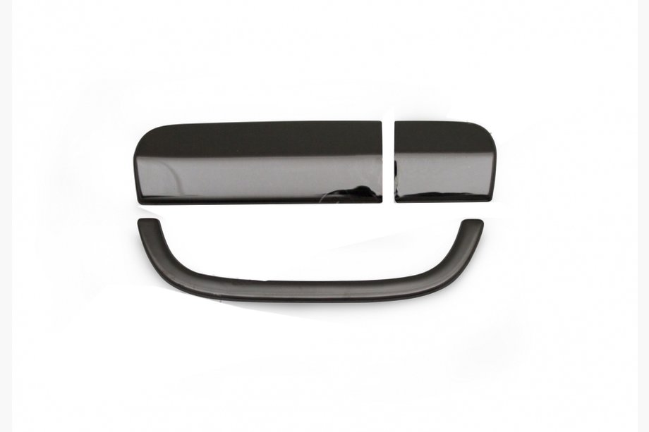Mercedes Viano 2004-2014 Griffabdeckung Heckklappe Schwarz Chrom (Edelstahl) Image