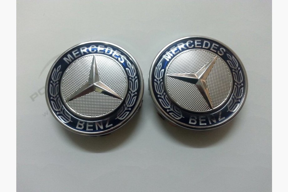 Mercedes GL class X164 2006-2012 Radnabenkappen für Originalfelgen 71 mm (blau, 4 Stk) Image