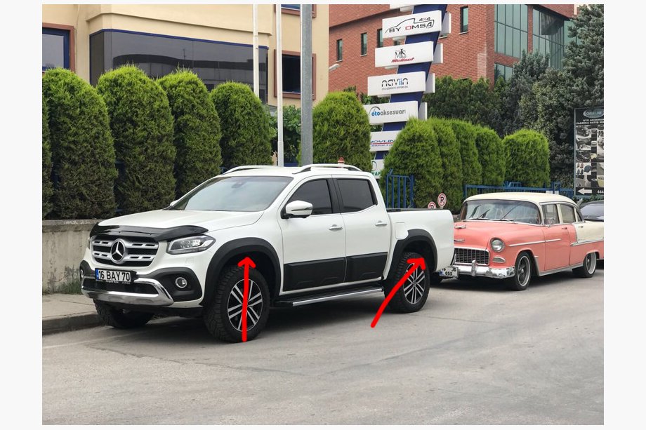Mercedes X class 2017-2020 Radlaufverbreiterungen (grundiert zum Lackieren) Image