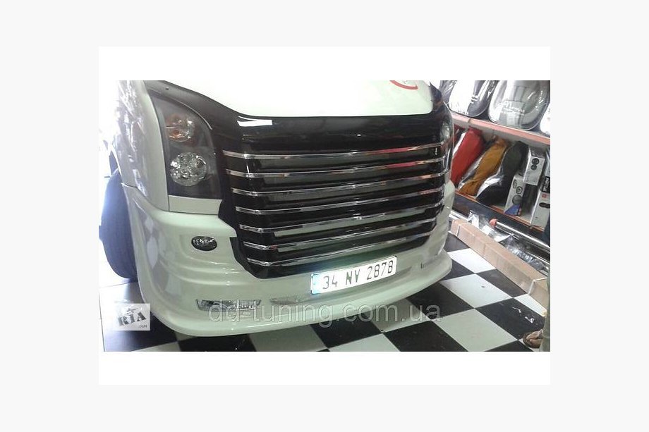 Volkswagen Crafter 2006-2016 Frontstoßstange 2012↗ (USA-Style, grundiert zum Lackieren) Image
