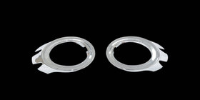 Audi A6 C6 2004-2011 Chrom Abdeckungen für Nebelscheinwerfer (2 Stk., Kunststoff) Foto 1