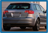 Audi A3 2012-2020 Kofferraumleiste Edelstahl Foto 2