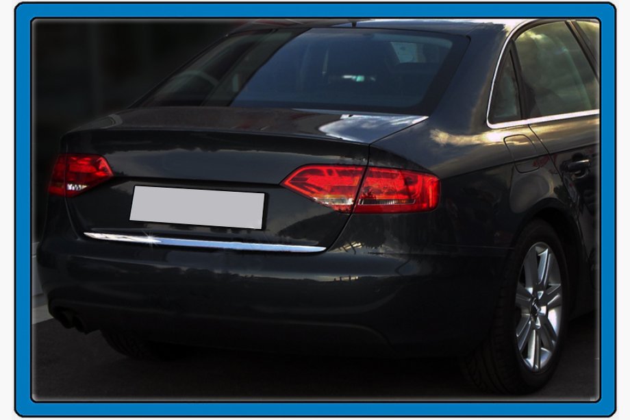 Audi A4 B8 2007-2015 Kofferraumleiste Edelstahl (Sedan) Carmos - Türkischer Edelstahl Image