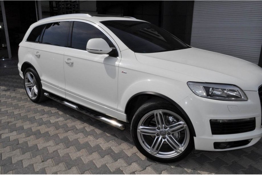 Audi Q7 2005-2015 Seitliche Rohre (2 Stk., Edelstahl) Image