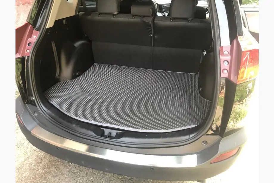 Toyota Rav 4 2013-2018 Kofferraummatte mit Reserveradmulde (EVA, Schwarz) Image