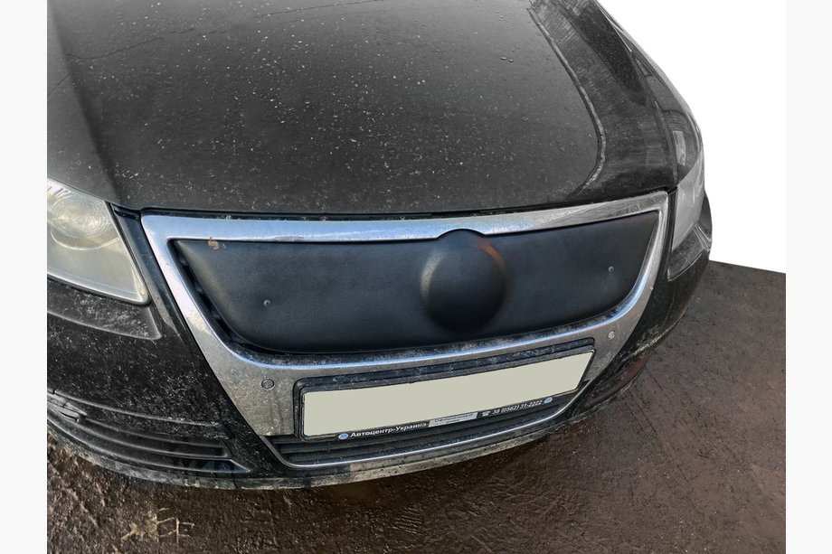 Volkswagen Passat B6 2006-2012 Winterabdeckung für Kühlergrill (oben) glänzend Foto 3