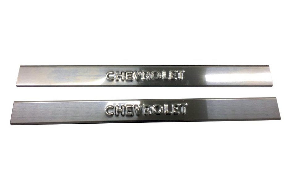 Chevrolet Aveo T200 2002-2008 Einstiegsleisten Carmos (2 Stk., Edelstahl) Image