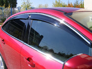 Honda Civic Sedan VIII 2006-2011 Windabweiser mit Chromleiste (4 Stk, Niken) Foto 1