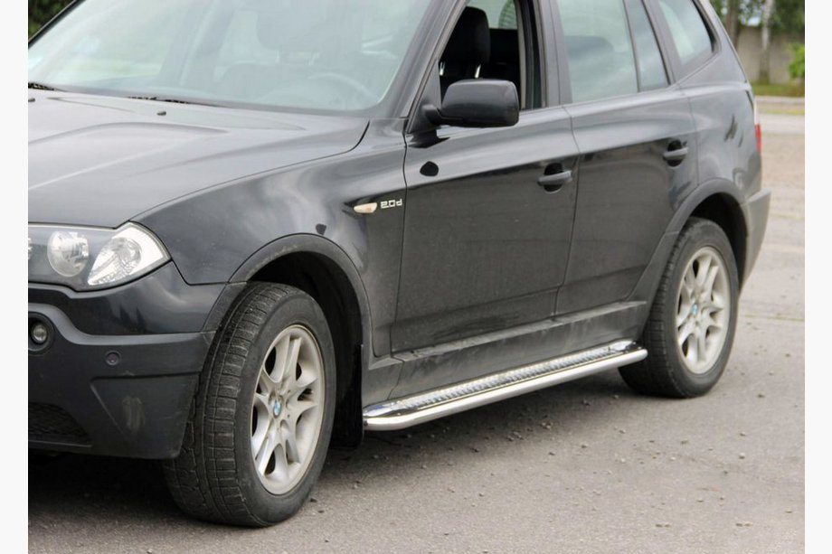 BMW X3 E83 2003-2010 Trittbretter KB001 Edelstahl 60 mm Image