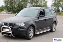 BMW X3 E83 2003-2010 Trittbretter KB001 Edelstahl 60 mm Foto 2