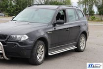 BMW X3 E83 2003-2010 Trittbretter KB001 Edelstahl 60 mm Foto 3