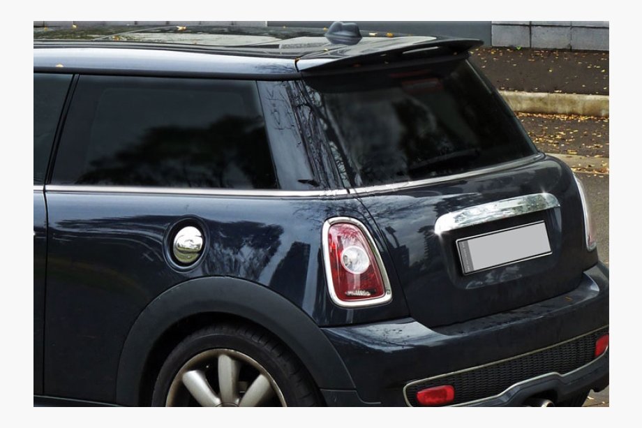 Mini Clubman R55/R56 2007-2014 Chromleiste über dem Kennzeichen R56 (Edelstahl) Image