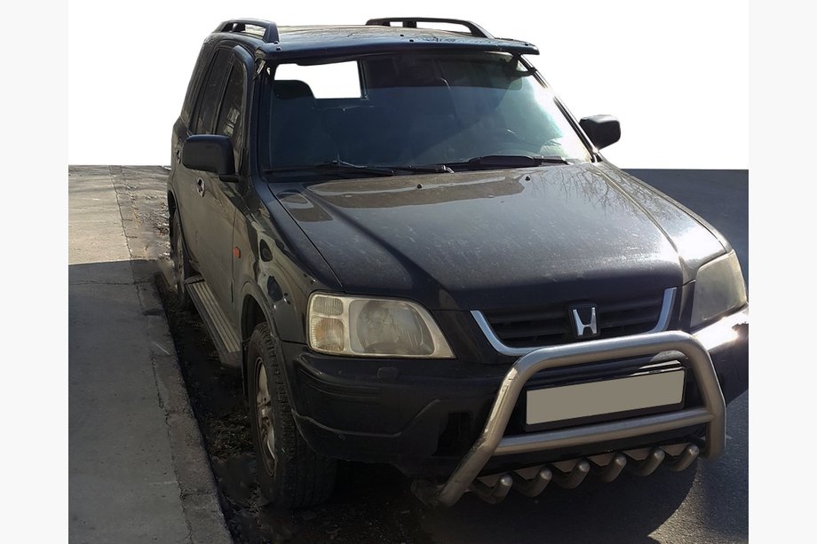 Honda CRV 1996-2001 Frontscheibenblende (schwarz glanz, 5mm) Foto 1