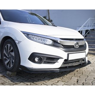 Frontlippe V1 (schwarz) Honda Civic Sedan X 2016-2021 Foto 1