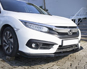 Honda Civic Sedan X 2016-2021 Frontlippe V1 (schwarz) Foto 1