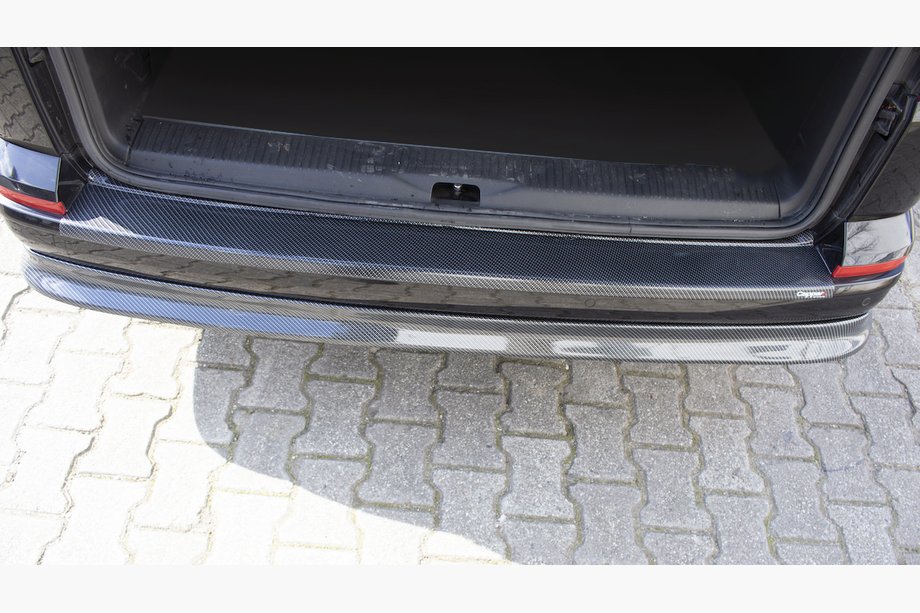 Volkswagen T6 2015-2024 Heckstoßstangenabdeckung EuroCap in Carbon-Optik (ABS) Image