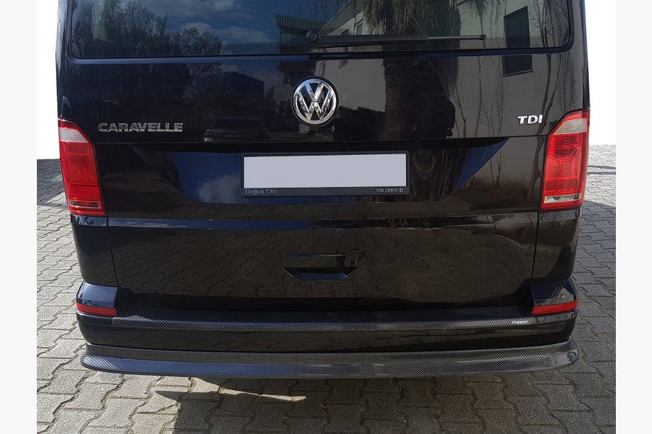 Volkswagen T6 2015-2024 Hecklippe Aufsatz in Carbon-Optik (ABS) Image