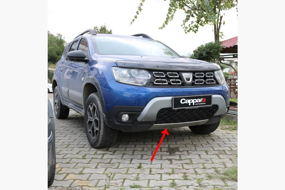 Renault Duster 2018-2024 Frontstoßstange Untere Abdeckung (ABS, Grau) Image
