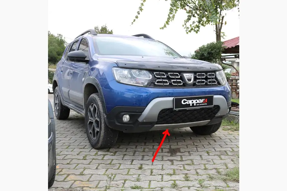 Dacia Duster 2018-2024 Frontstoßstange Untere Abdeckung (ABS, Grau) Image