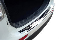 Mitsubishi Outlander 2012-2021 Heckstoßstangenabdeckung OmsaLine (2012-2015, Edelstahl) Foto 1