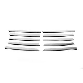 Chrom Kühlergrill Abdeckungen (10-teilig, Edelstahl) Mercedes Vito W638 1996-2003 Foto 2