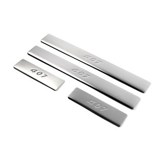 Einstiegsleisten Edelstahl (Omsa, 4 Stk) Peugeot 407 2004-2011 Foto 1