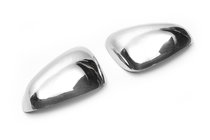 Seat Leon 2005-2012 Chrom Spiegelkappen (2005-2010, 2 Stk., Edelstahl) OmsaLine - ABS Kunststoff Foto 2