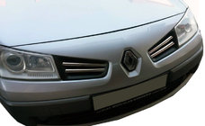 Renault Megane II 2004-2009 Chrom Kühlergrill Blenden (Modell 2006↗, 4 Stk, Edelstahl) Carmos - Türkischer Edelstahl Foto 1
