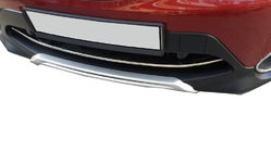 Nissan Qashqai 2014-2021 Edelstahl Abdeckung für vordere Stoßstange (2014-2017) OmsaLine - Italienischer Edelstahl Foto 1
