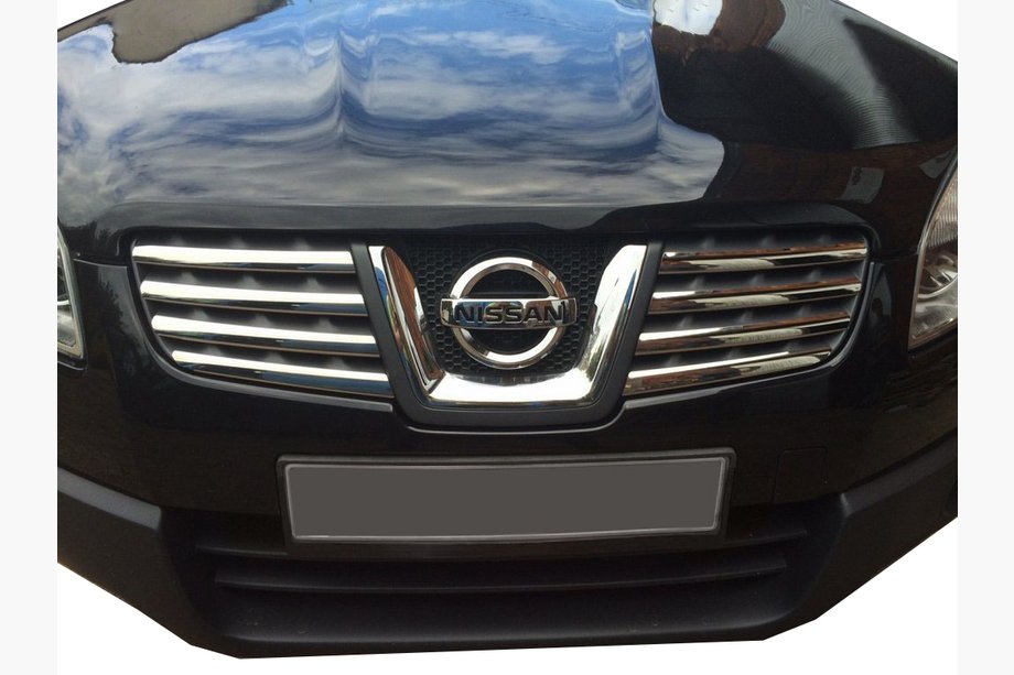 Nissan Qashqai 2007-2010 Kühlergrill Abdeckungen (8 Stk, Edelstahl) Carmos - Türkischer Edelstahl Image