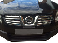 Nissan Qashqai 2007-2010 Kühlergrill Abdeckungen (8 Stk, Edelstahl) Carmos - Türkischer Edelstahl Foto 1