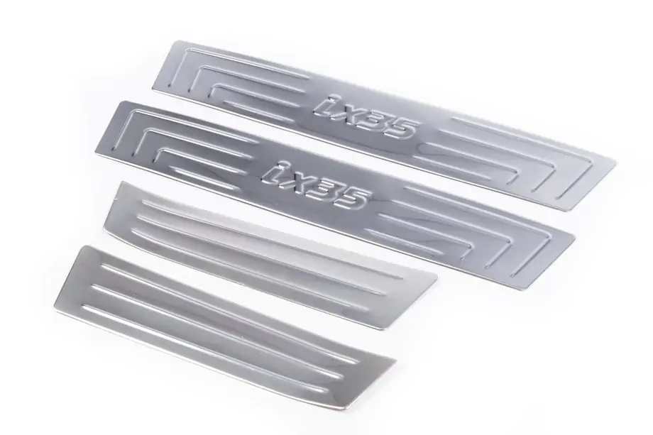 Hyundai IX-35 2010-2015 Einstiegsleisten Carmos V1 (4 Stk, Edelstahl) Image