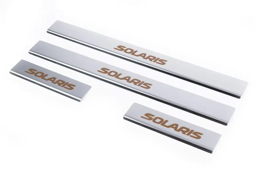 Hyundai Accent 2011-2017 Einstiegsleisten Carmos Solaris V1 (4 Stk, Edelstahl) Image