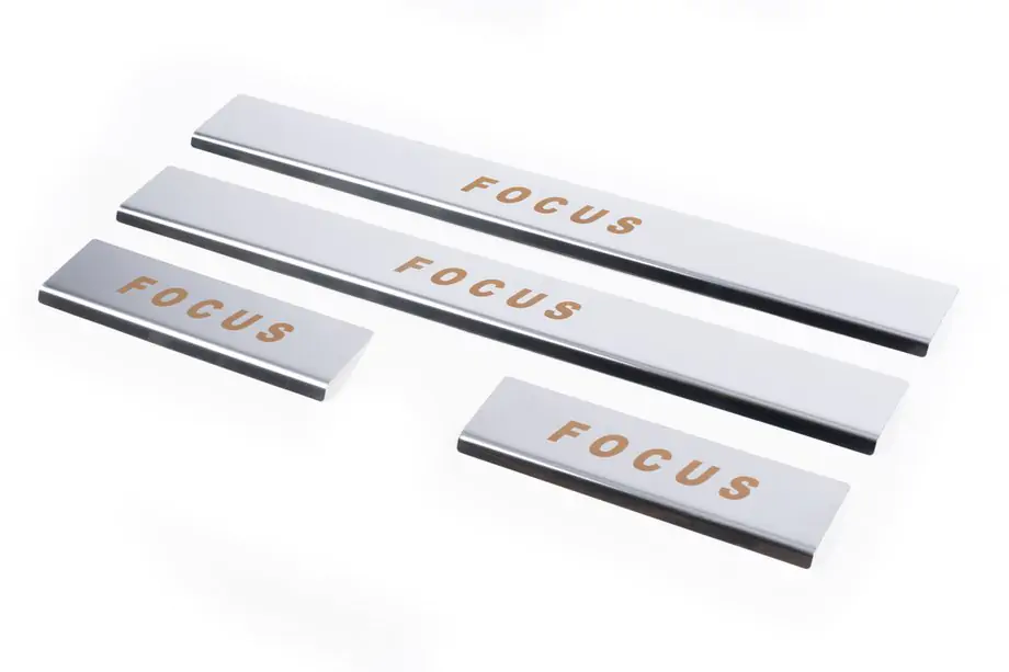 Ford Focus I 1998-2005 Einstiegsleisten Carmos V1 (4 Stk, Edelstahl) Image