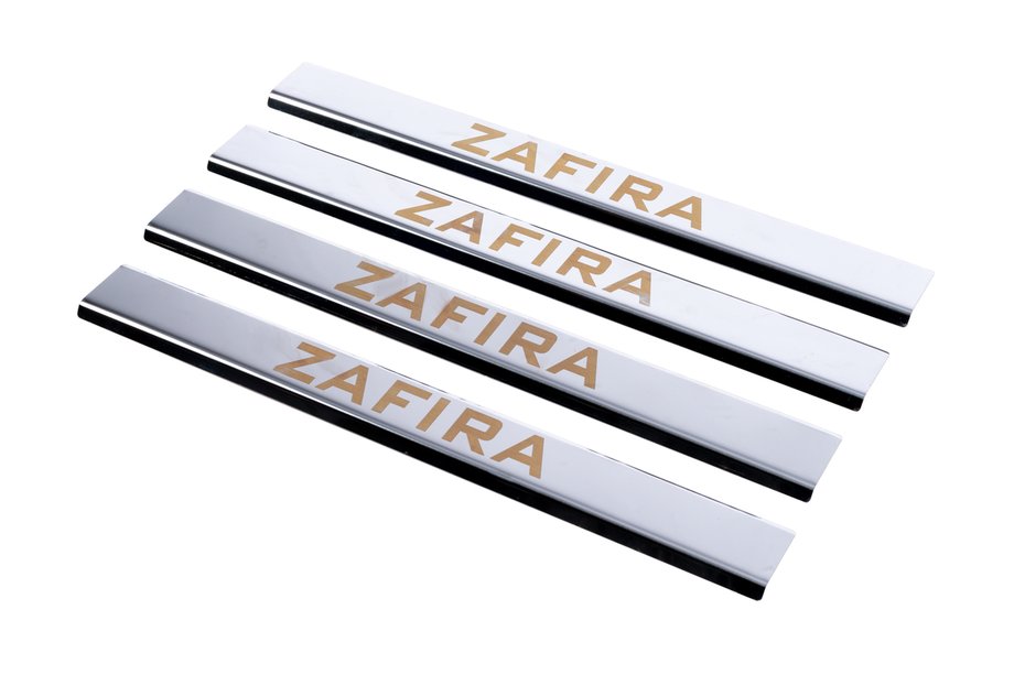 Opel Zafira A 1998-2005 Einstiegsleisten Carmos V1 (4 Stk, Edelstahl) Image
