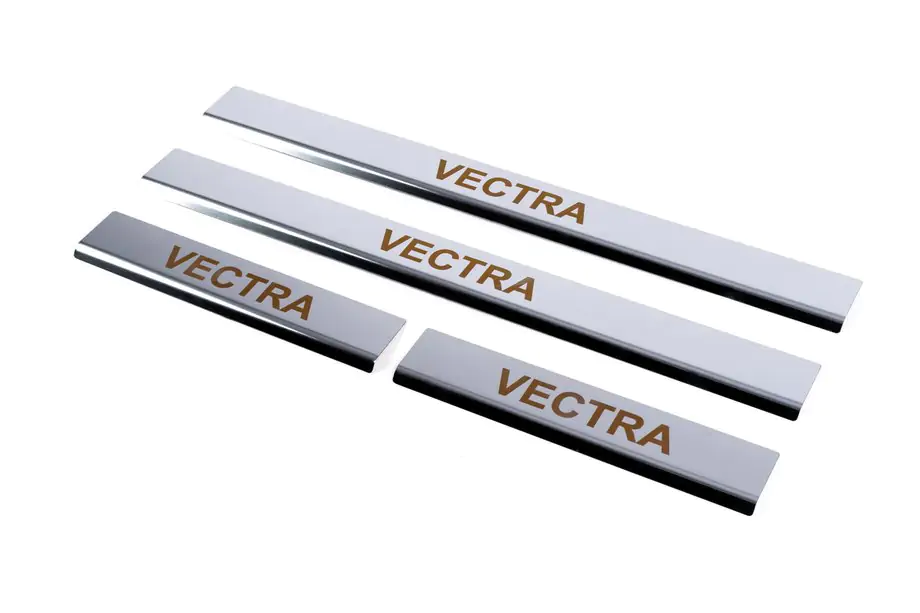Opel Vectra B 1995-2002 Einstiegsleisten Carmos (4 Stk, Edelstahl) Image