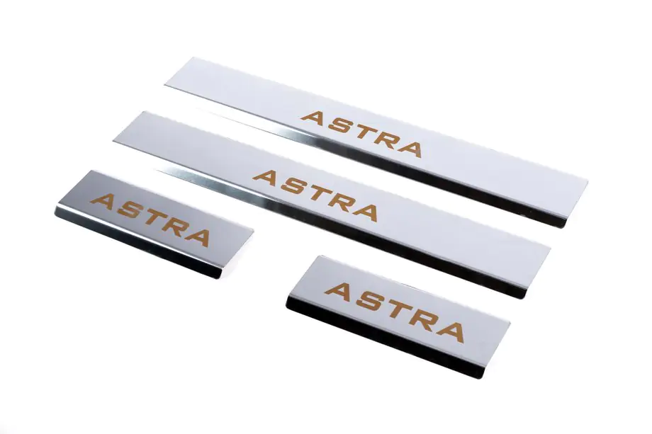 Opel Astra J 2009-2015 Einstiegsleisten Carmos V1 (4 Stk, Edelstahl) Image
