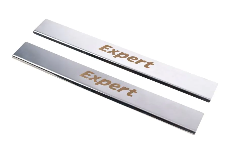 Peugeot Expert 2007-2016 Einstiegsleisten Edelstahl (Carmos, 2 Stk) Image