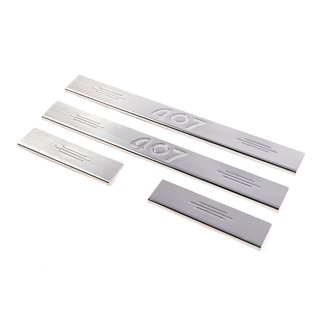 Einstiegsleisten Edelstahl (Carmos V2, 4 Stk) Peugeot 407 2004-2011 Foto 1