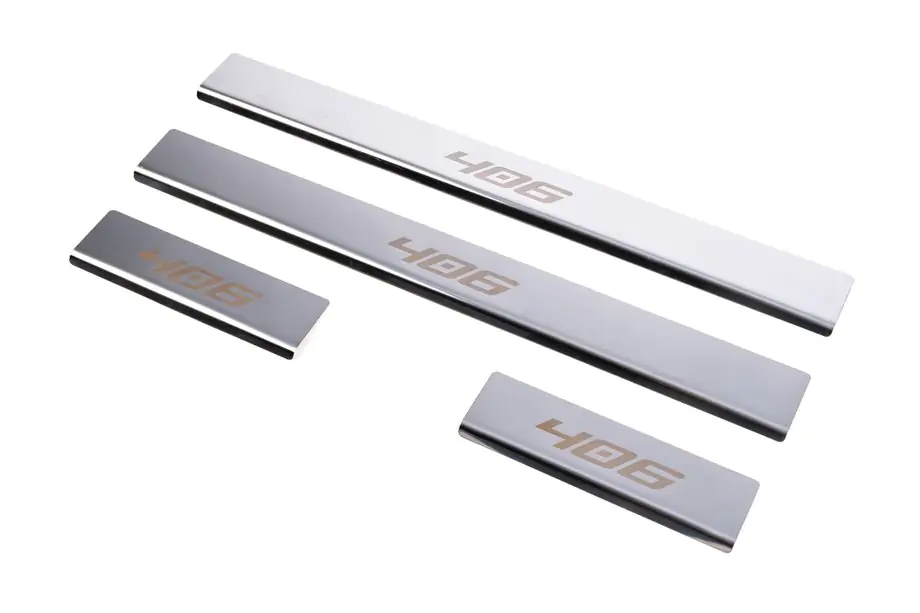 Peugeot 406 1995-2004 Einstiegsleisten Carmos (4 Stk, Edelstahl) Image