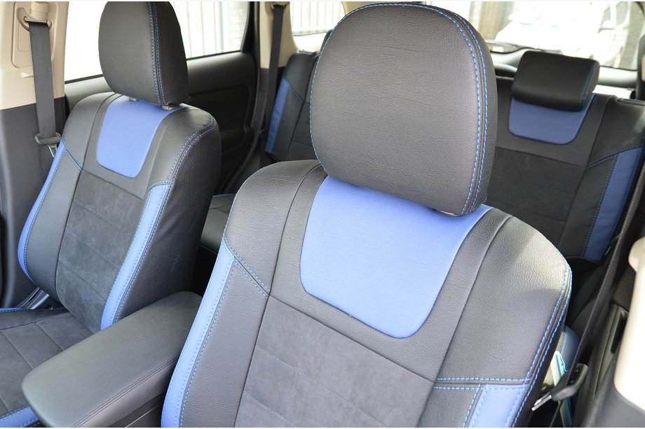 Mitsubishi Outlander 2012-2021 Autositzbezüge SoyuzAuto Leder-Optik Foto 4