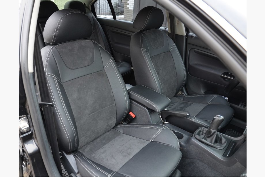 Skoda Superb 2001-2009 Autositzbezüge SoyuzAuto Leder-Optik Image