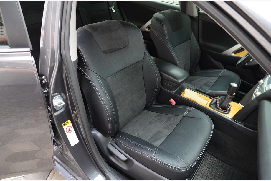 Toyota Camry 2006-2011 Autositzbezüge (Kunstleder ↗ Alcantara-Ersatz, Elite) Image